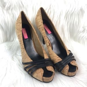 Betsy Johnson Cork Stiletto